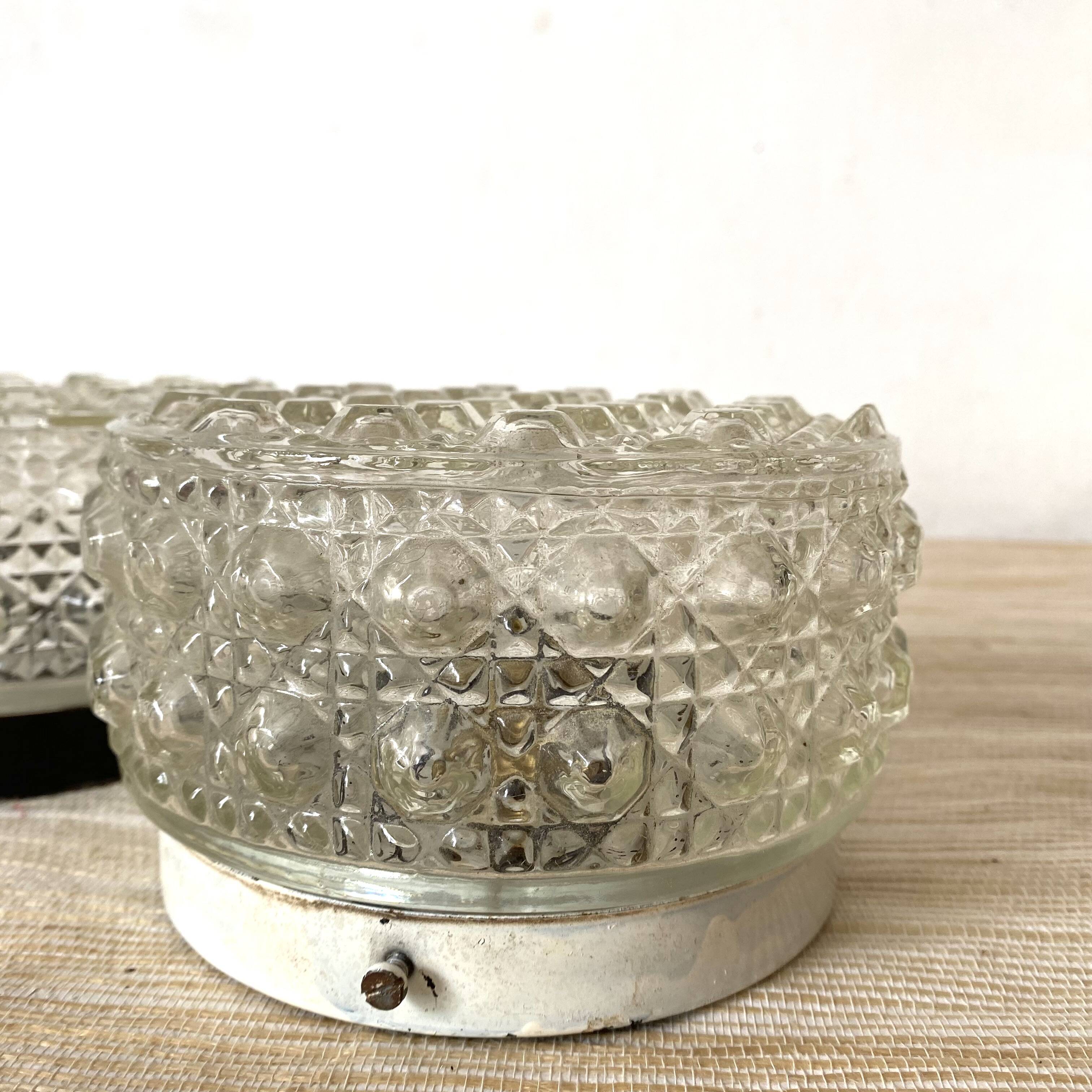 Pair of 15cm round ceiling lights