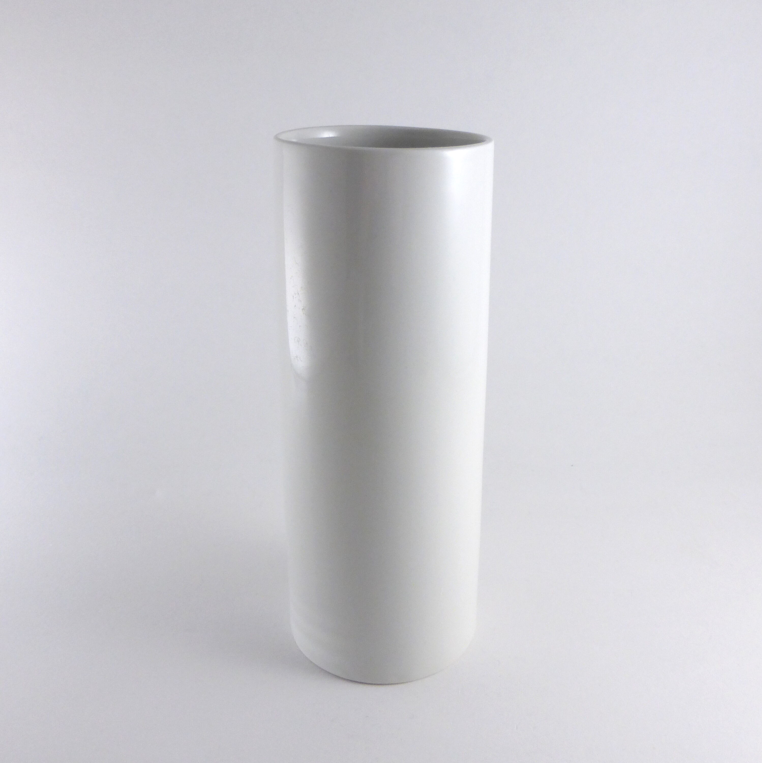 Cylindrical vase Scherzer 1970's German porcelain