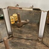 Vintage Triptych Barber Mirror
