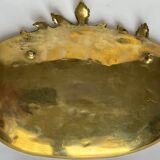 Large art nouveau empty pockets in gilded bronze