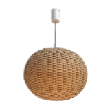 Hanging woven rattan lamp from the 1960s by Jansen Leuchten
