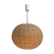 Hanging woven rattan lamp from the 1960s by Jansen Leuchten