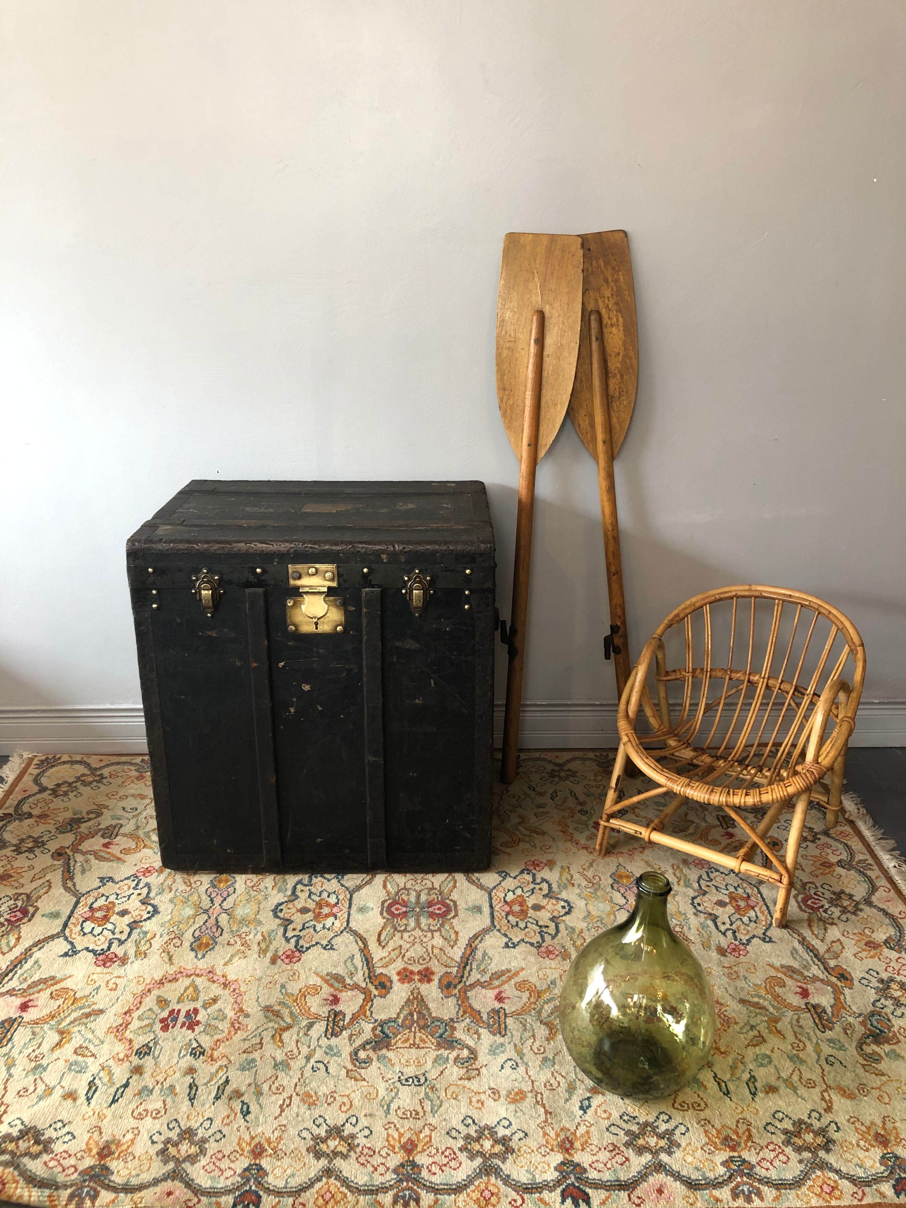 Ancient travel trunk