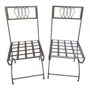chaises en fer forgé