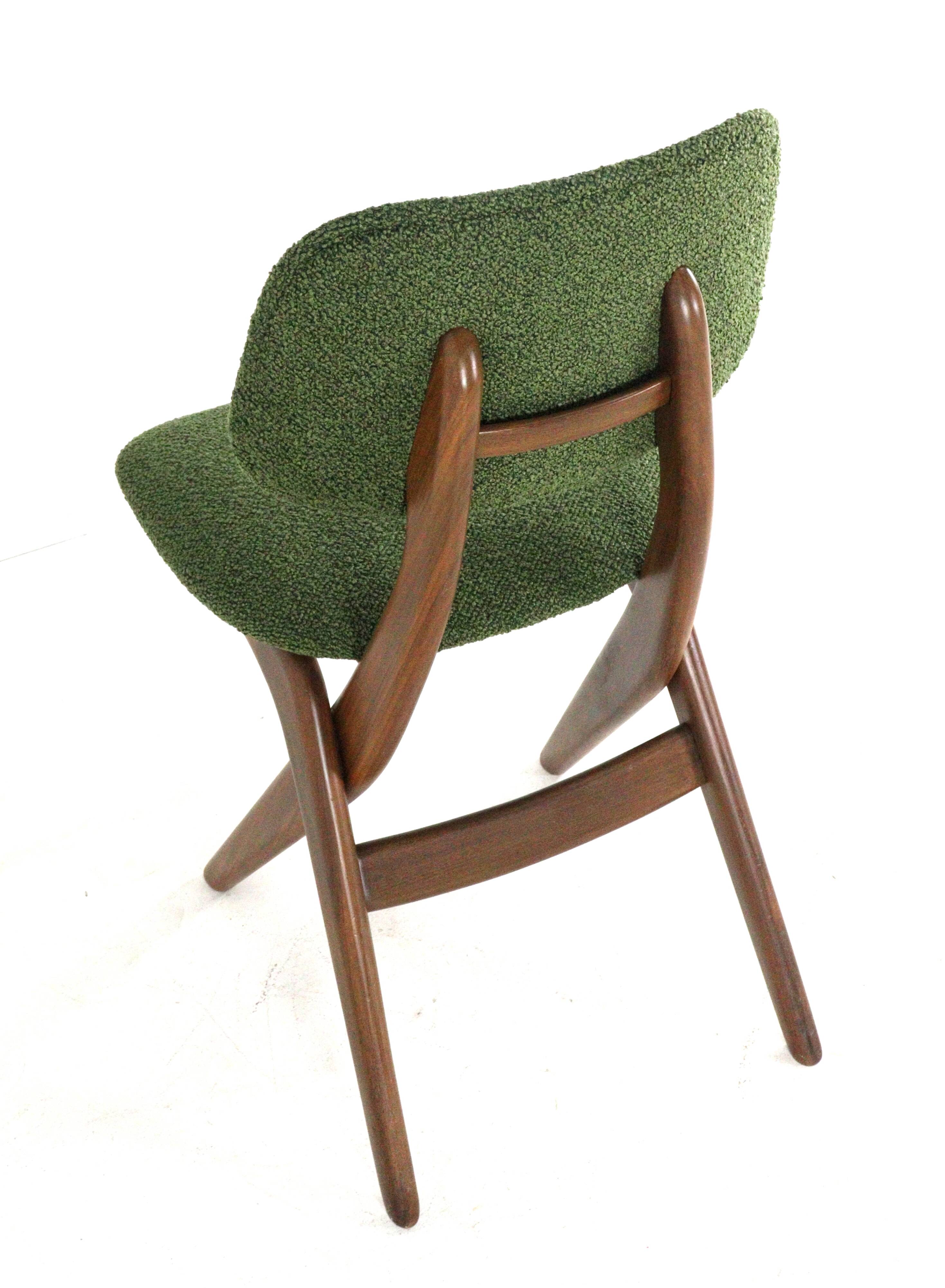 4 chaises ciseaux AwA restaurées, Pays-Bas milieu XXème