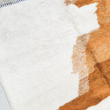 Moroccan Berber rug Boujaad ecru with colorful and mottled patterns 300x212cm