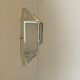 Pair of vintage wall lights, chrome-plated ABS and satin-finish Perspex, France, 1980