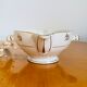 Flat earthenware gravy boat Moulin des Loups