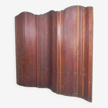 SNSA room divider with pine slats in Baumann style, 1950s