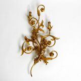 XL 1960s Italian gold-plated wall lamp with four sockets | heigh 80ccm