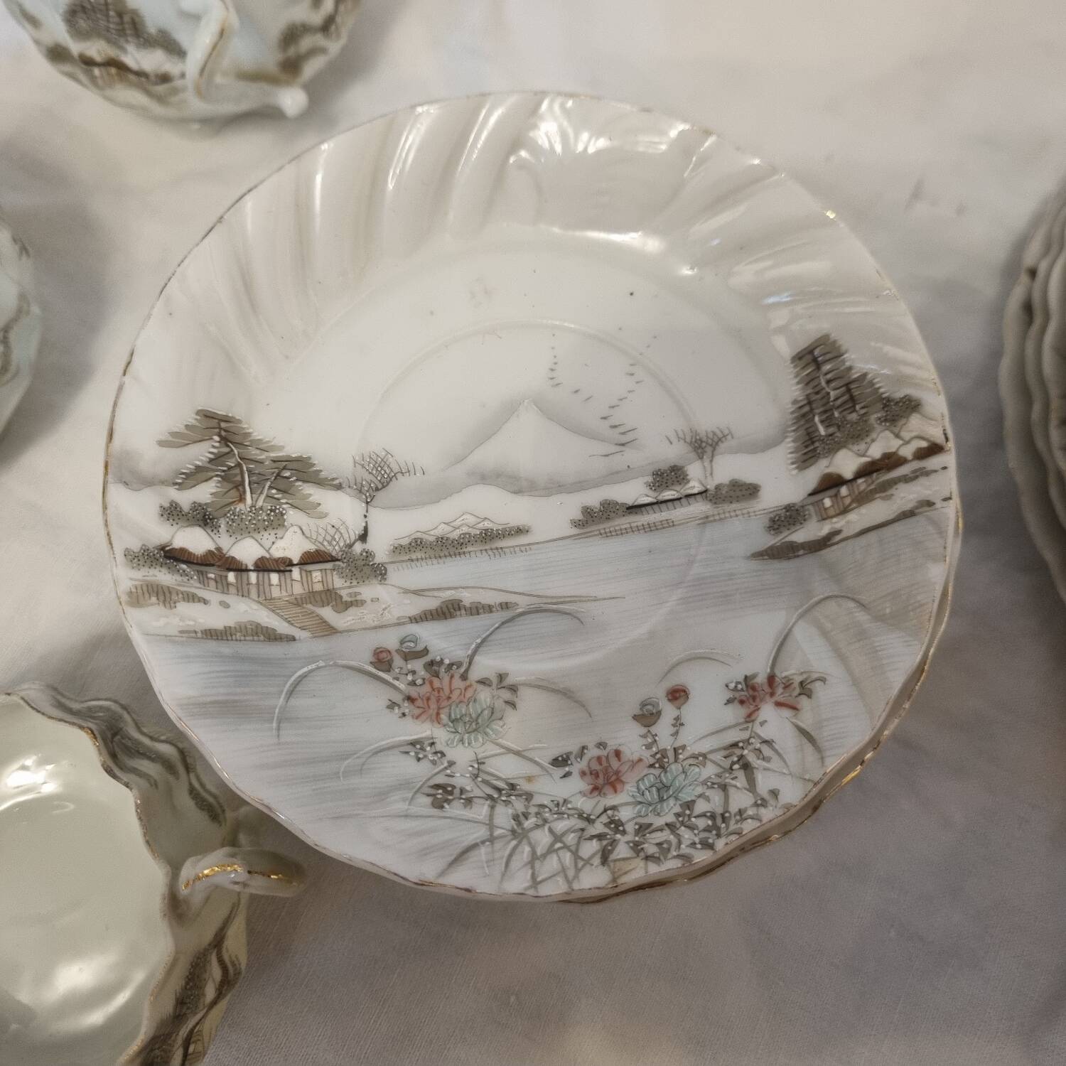 Asian tea set, fine Japanese porcelain
