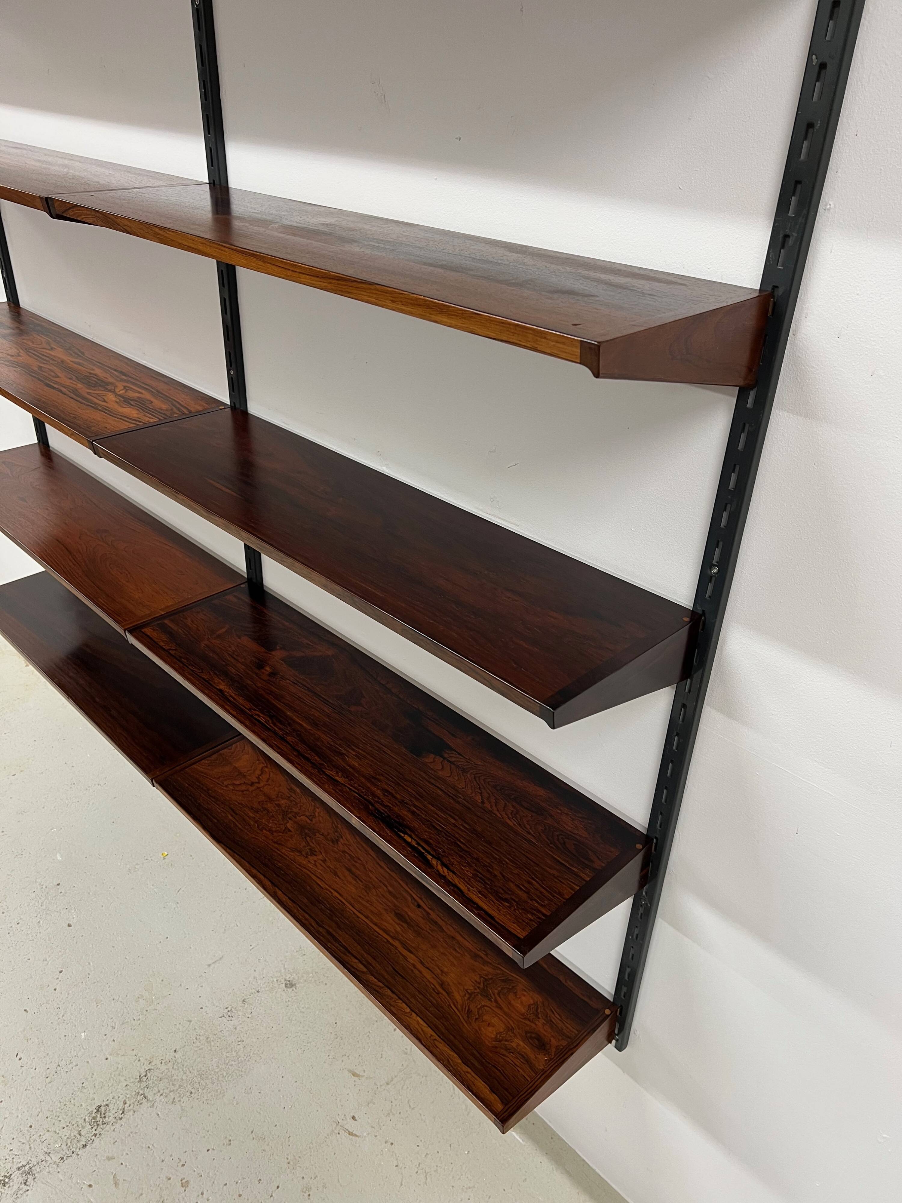 Rosewood Shelving System By Kai Kristiansen For Feldballes