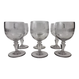 6 water glasses Cristallerie de Portieux XIXeme