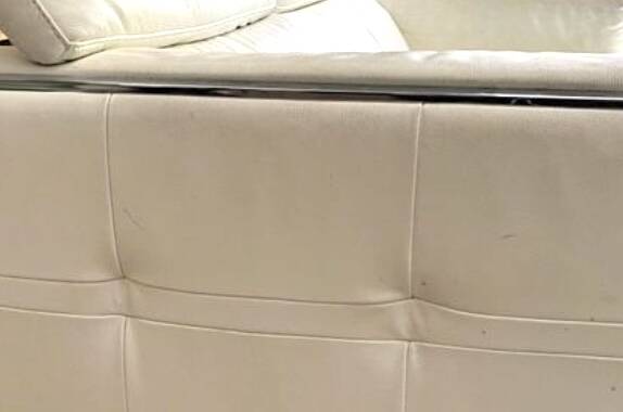 Leather sofa from the brand XXL, designer sofa.