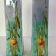 Paire de vases barbotine H 39cm Saint Clement vers 1900