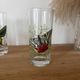 Vintage lot de 3 verres à eau papillons du monde