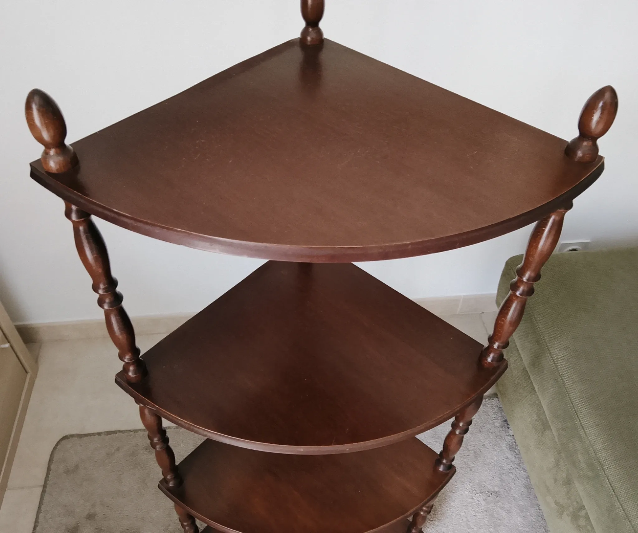 Étagère d' angle encoignure vintage années 70/80