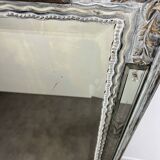 Grand miroir Venitien aux Cygnes, Glace Murano du XIXe siècle biseauté 133