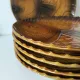 6 antique fish barbotine plates – Saint-Clément