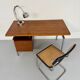 Teak and metal desk designed by George Frydman Efa 1960s vintage