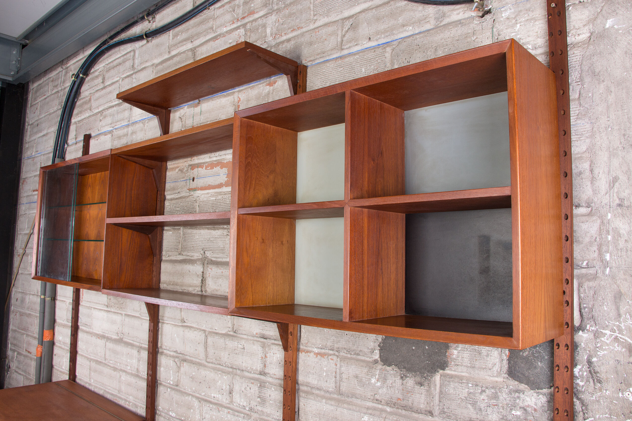 Danish modular teak shelf by Poul Cadovius 1960