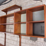 Danish modular teak shelf by Poul Cadovius 1960