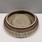 Large dish from Danish Michael Andersen 1970-80s. Stamped (The three fish)