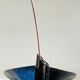 Vase céramique bleue vintage