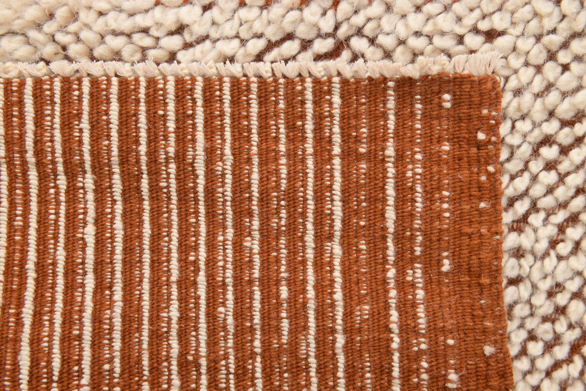 8x11 Terracotta & Beige Vintage Kilim Rug, 260x350Cm