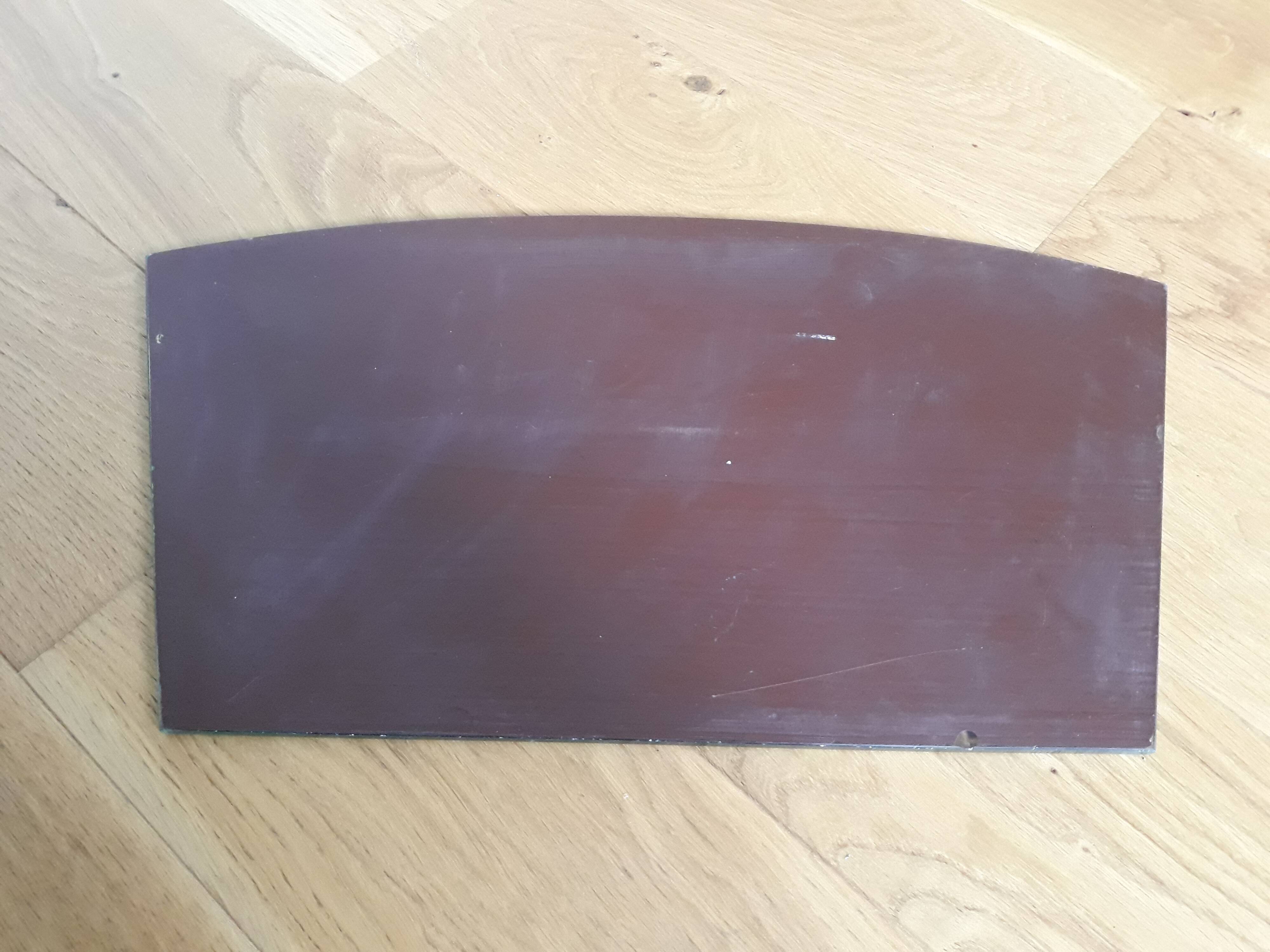 Miroir forme éventail années 60 45 x 25