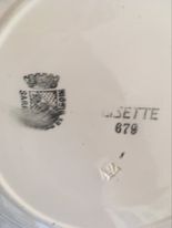 Assiettes creuses terre de fer Digoin Sarreguemines.