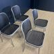 Set of 4 Silver chairs by Magistretti for Padova 1980 Italy
