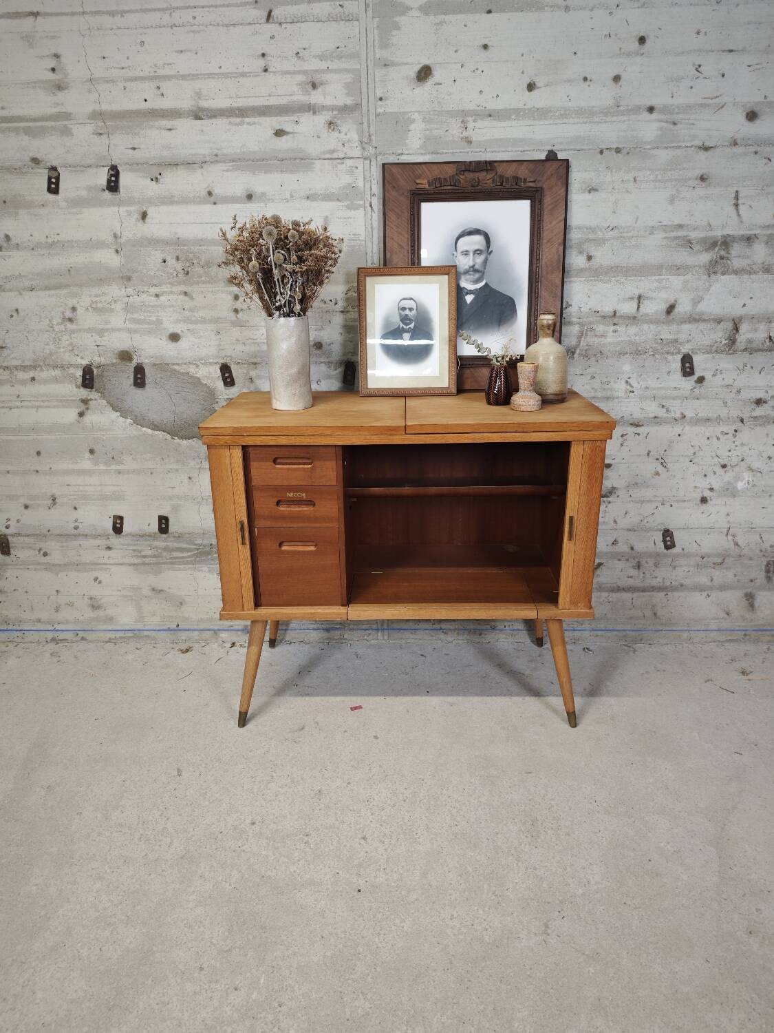 Old sewing machine cabinet