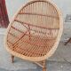 Paire de fauteuils vintage rotin