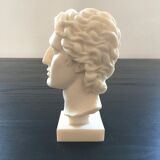 Bust Greek alabaster god