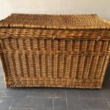 Old rattan trunk
