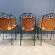 Wicker chairs by Frederick Weinberg, 1960s, set of 6