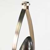 Goffredo Reggiani, Lampadaire En Acier, Marbre, Verre Acrylique Et Cuivre. Italie, C.1960