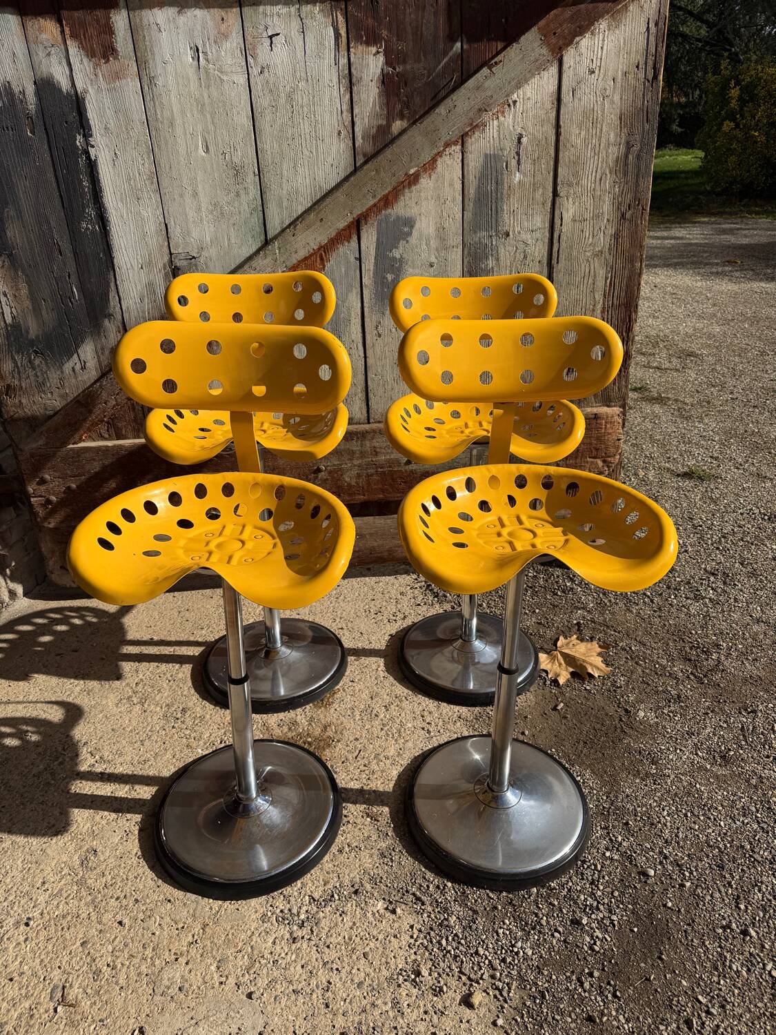 4 tabourets par Etienne Fermigier pour Mirima