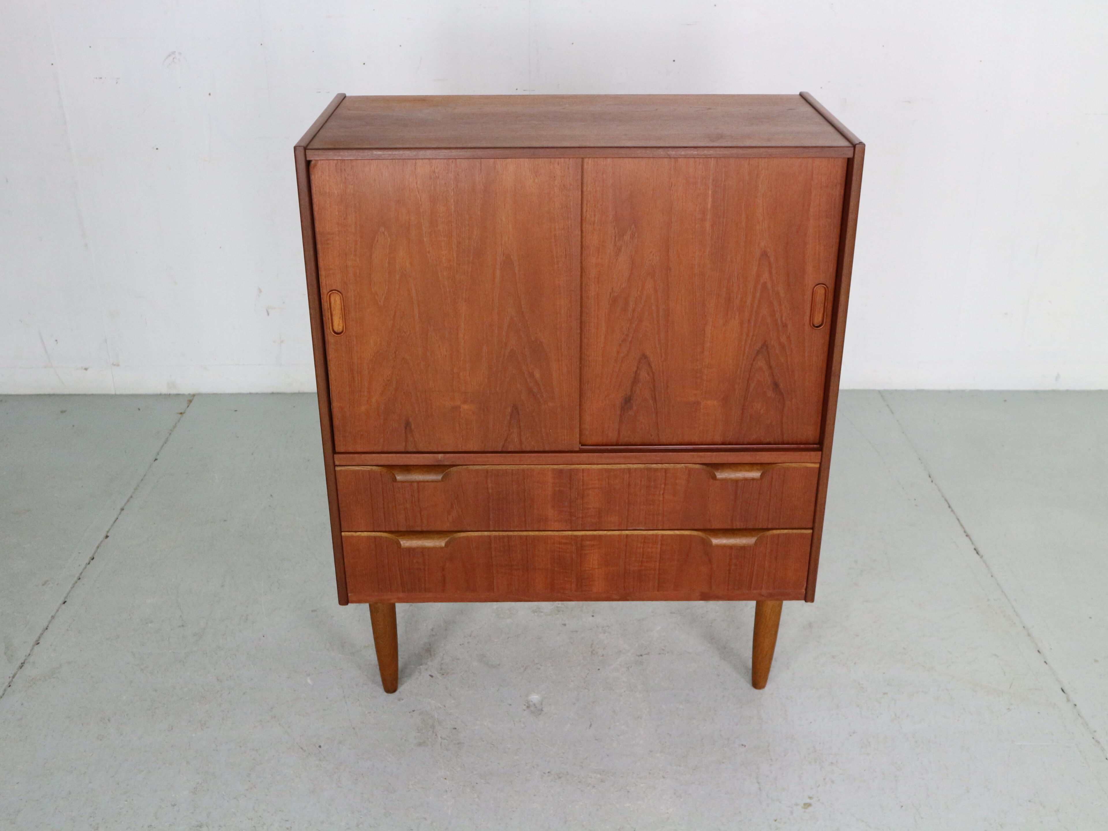 Mid- century modern  teak bookcase, cabinet, 1960 Denmark