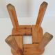 Vintage 1950s stool in pine by Olof Ottelin