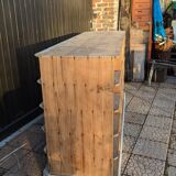 Wooden locker cabinet