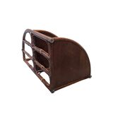 Vintage Rattan Wall Corner Etagere, 1960/70s