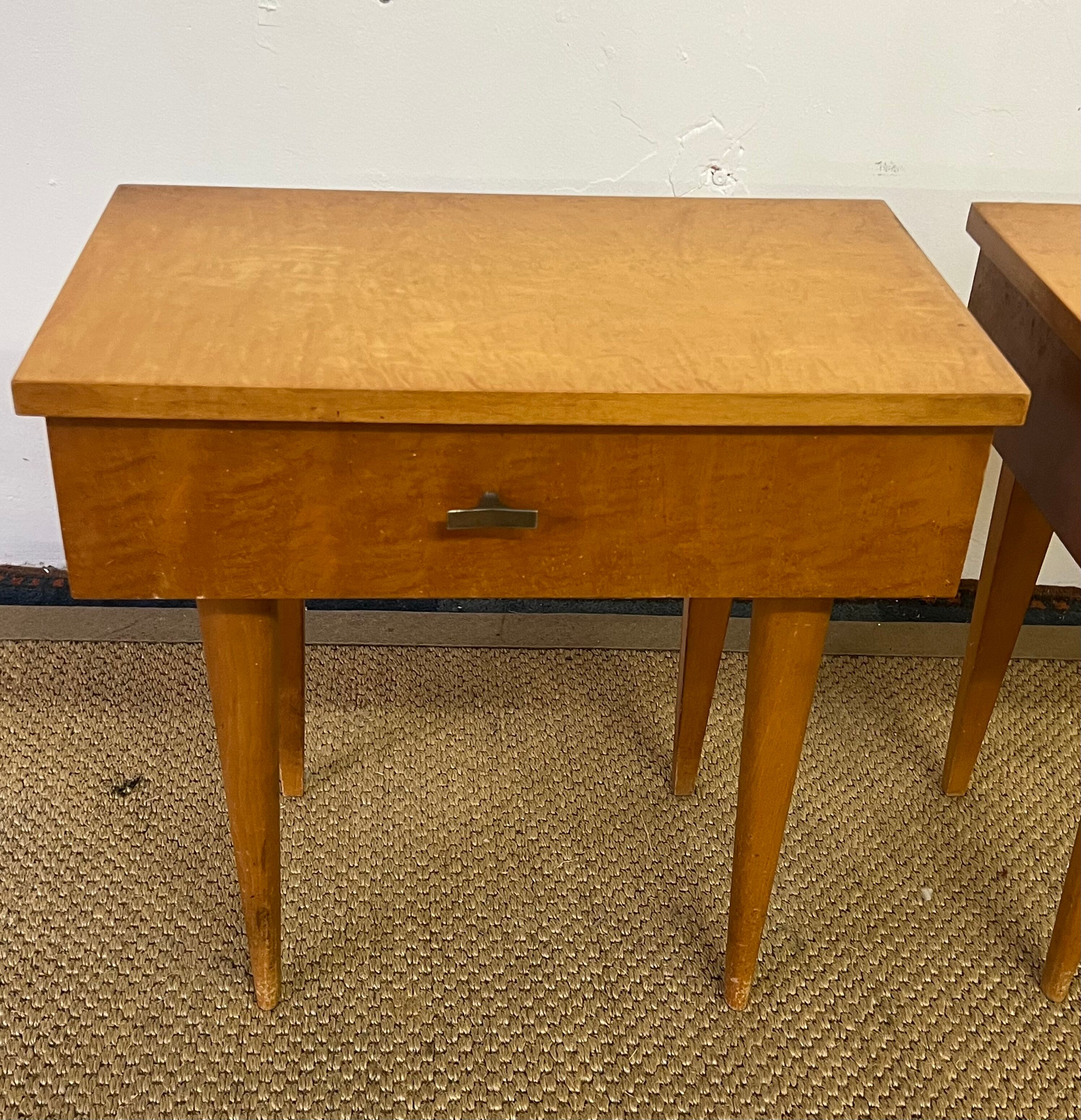 Pair of vintage bedside tables