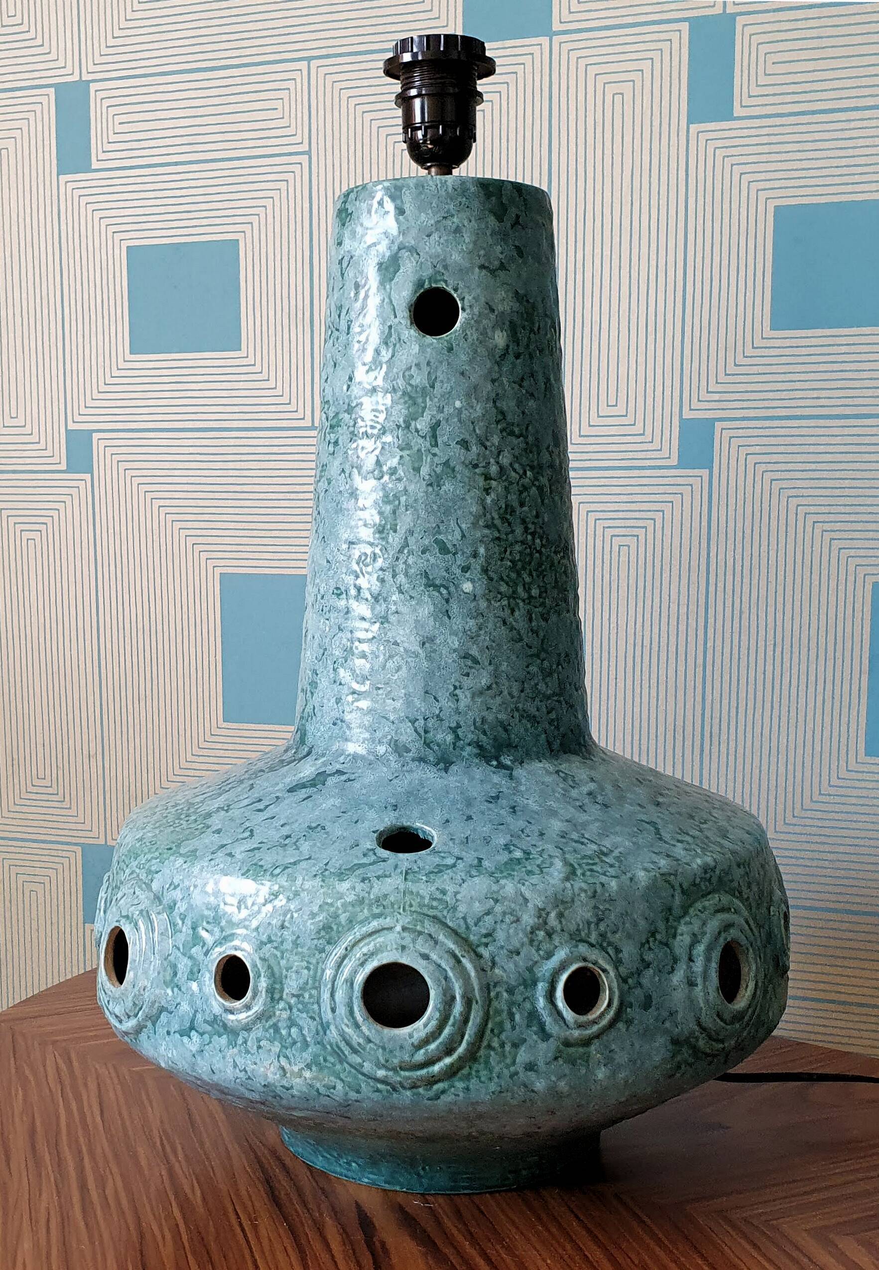 Ceramic lamp from the 70s