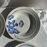 Set of 14 antique deep plates Moulin des Loups Hamage Model Edmond