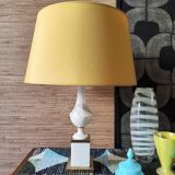 Marble and brass lamp