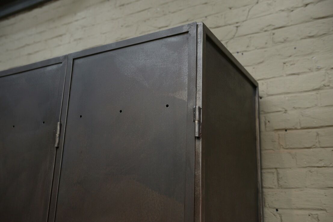 Industrial cabinet 4 doors in metal 1950