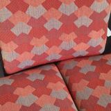 Vintage Argos armchair pair – Baumann – stained beech wood