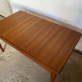 Scandinavian extendable table in teak 149/225x86cm vintage an60